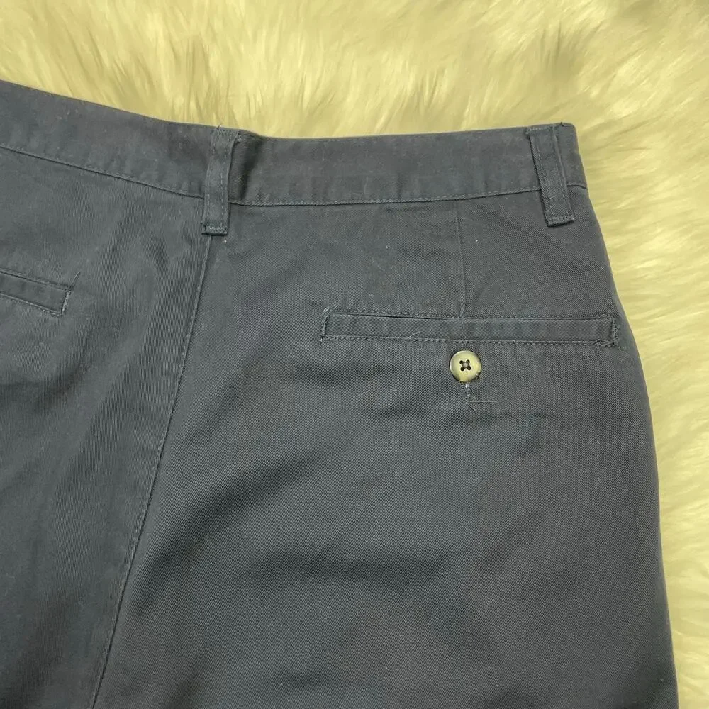 Vintage 90s Club Room Navy Pleated Classic Chino Shorts Preppy Old Money Dad
